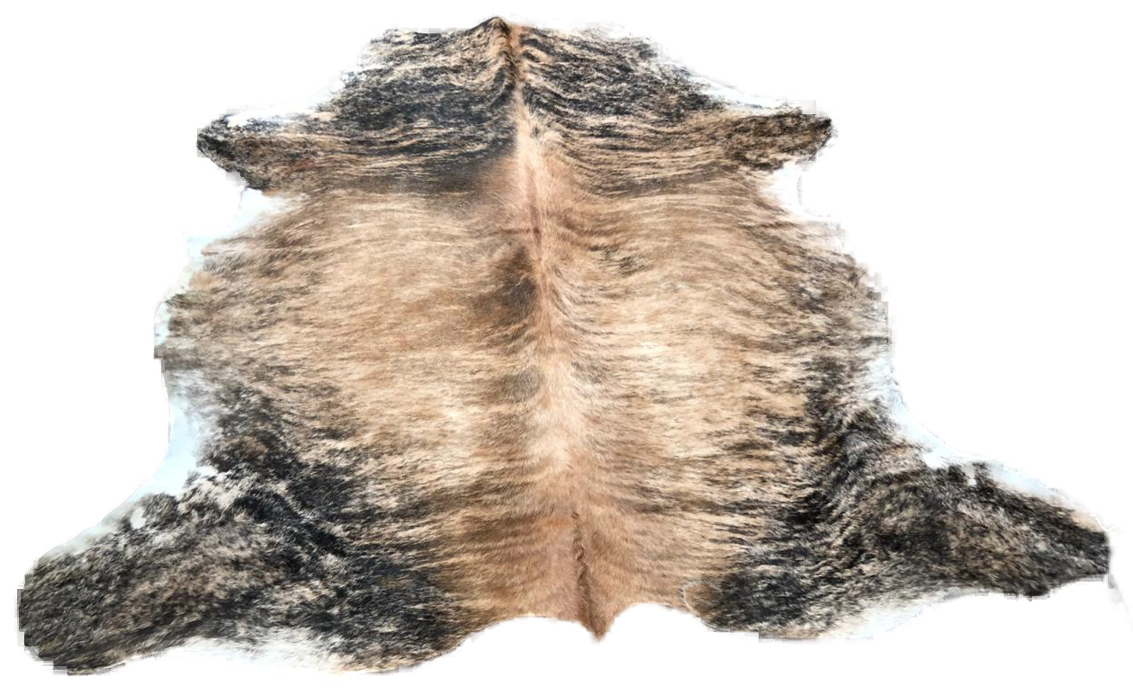 Brindle Brown cowhide — exact hide No. 03