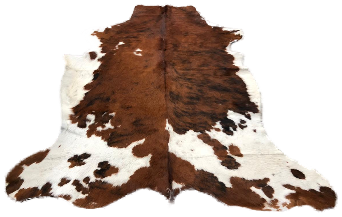 Brown & White Classic cowhide — exact hide No. 18