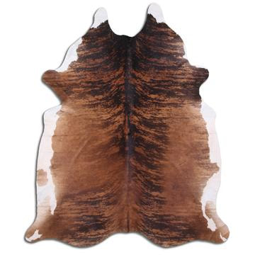 Brindle Tricolor Cowhide Rug XL Approx 6-6.5ft x 8-7.5ft 180cm x 240cm